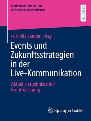 cover image of Events und Zukunftsstrategien in der Live-Kommunikation